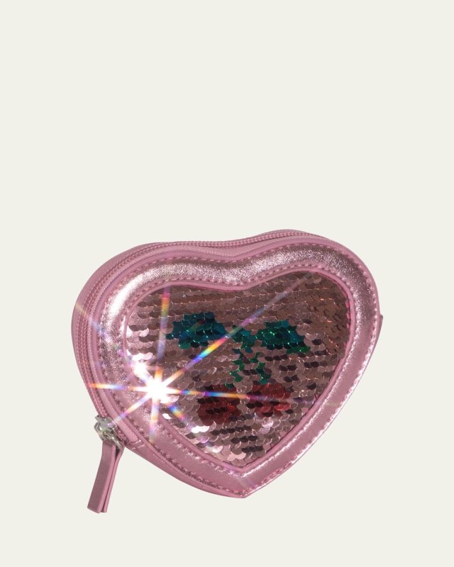 Girl's Sequin Heart Wallet